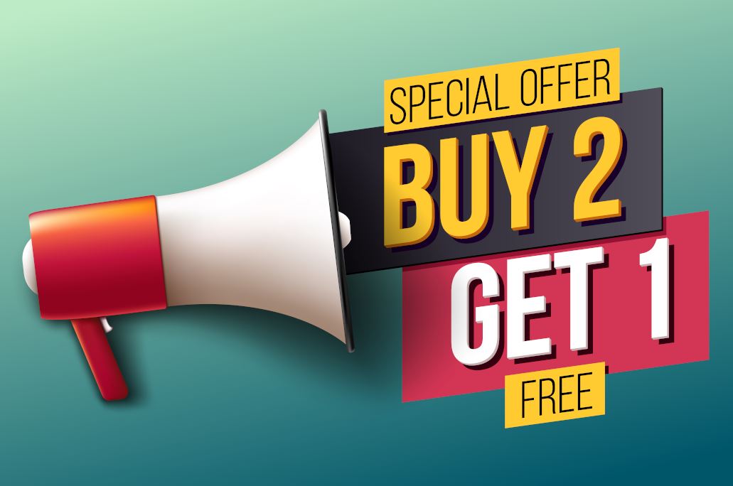 Buy one get one free